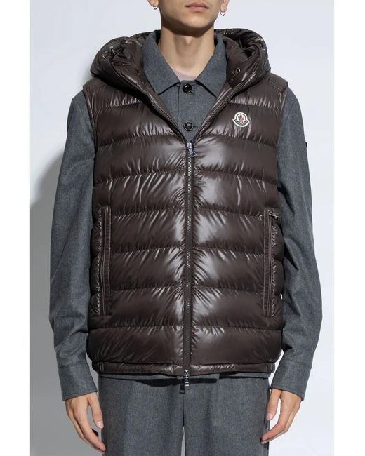 Moncler Black Barant Vest Jacket for men