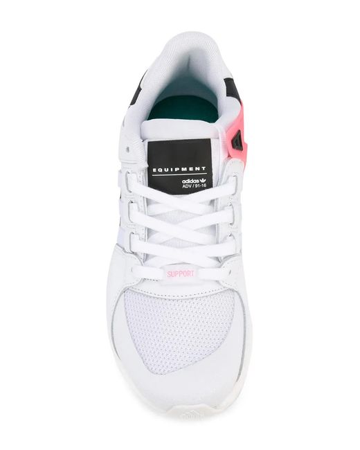 Adidas White 'equipment Support Ultra Boost' Trainers