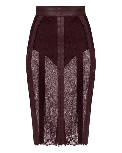Gonna Midi di Elisabetta Franchi in Purple