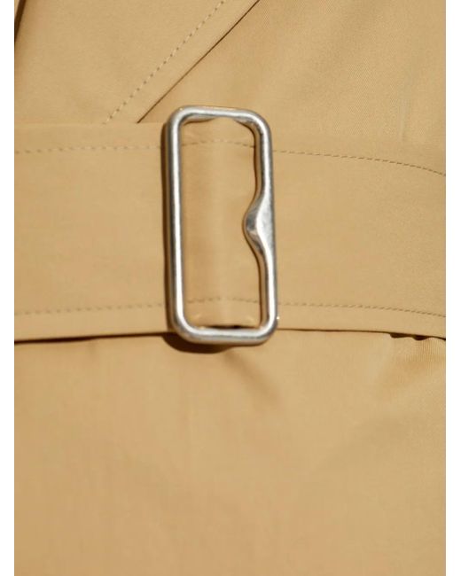 Burberry Natural Kurzer Trenchcoat Mit Gürtel