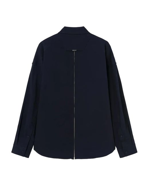 Juun.J Blue Long-Sleeve Buttoned Shirt for men