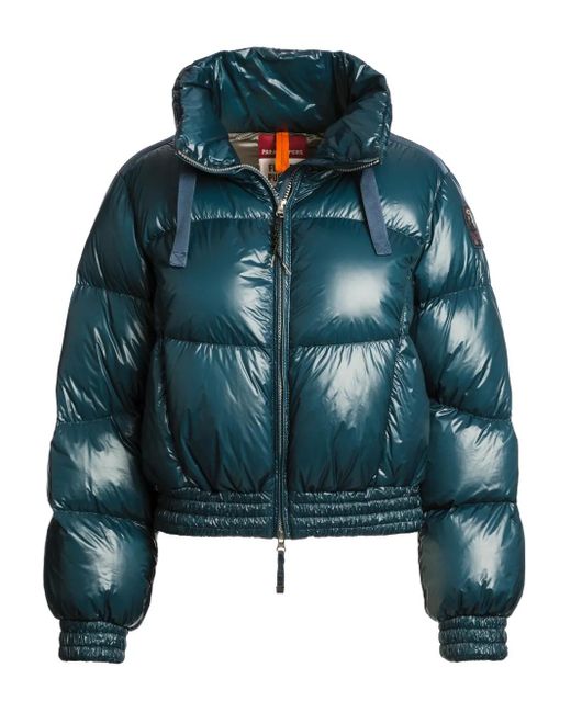 Parajumpers Blue Merry Cropped Down Jacket