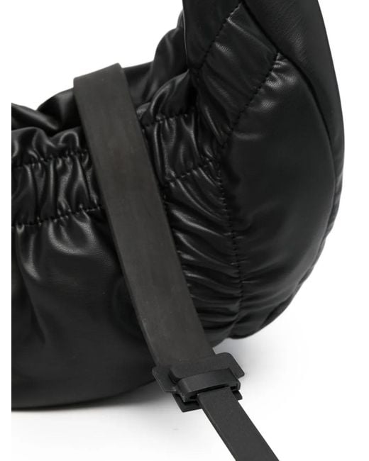 Innerraum Black Small Crunch Half-Moon Messenger Bag for men
