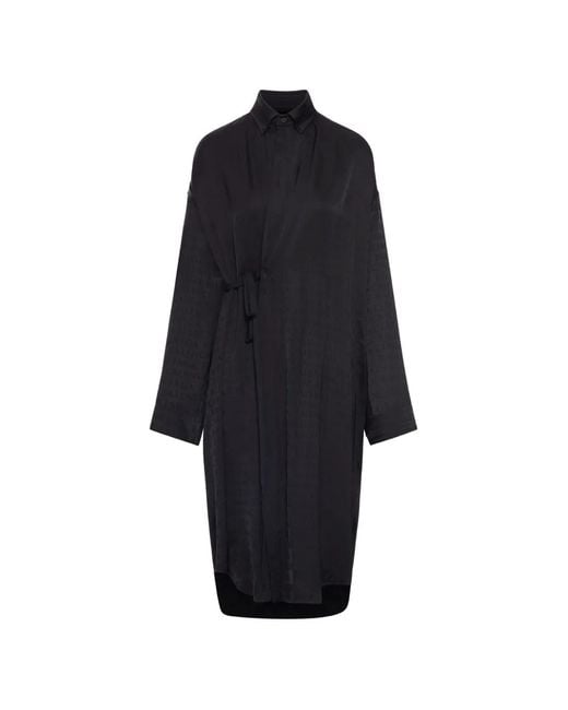 Balenciaga Blue Wrap Midi Dress