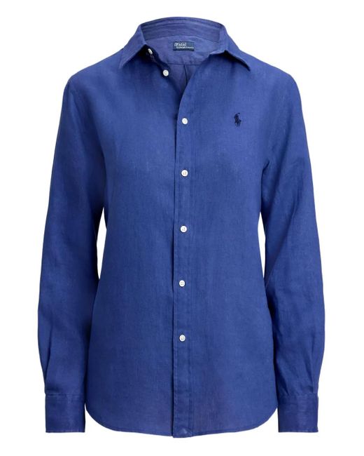 Polo Ralph Lauren Blue Langärmeliges Hemd