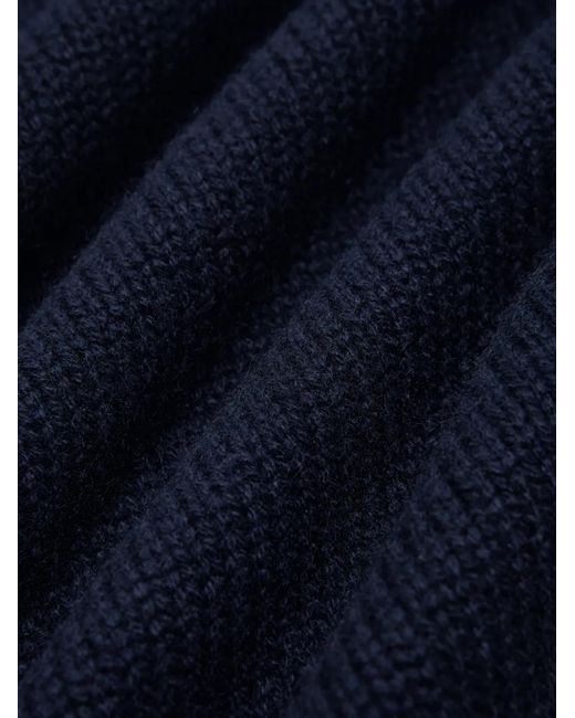 Lisa Yang Blue Button-Fastening High-Neck Cardigan