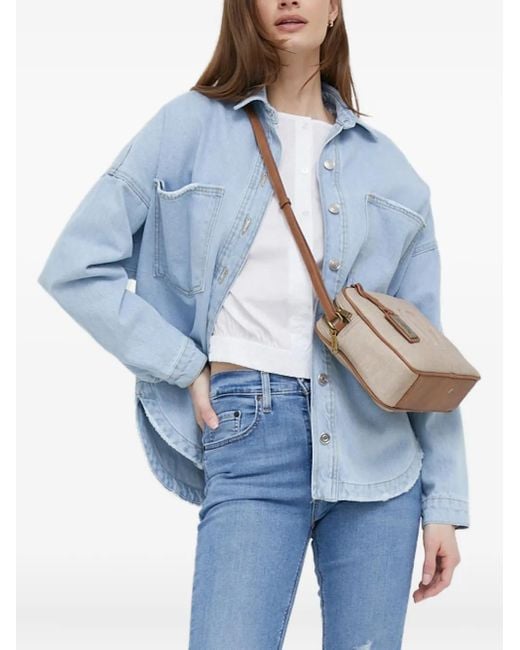 Blusa con botones DKNY de color Blue