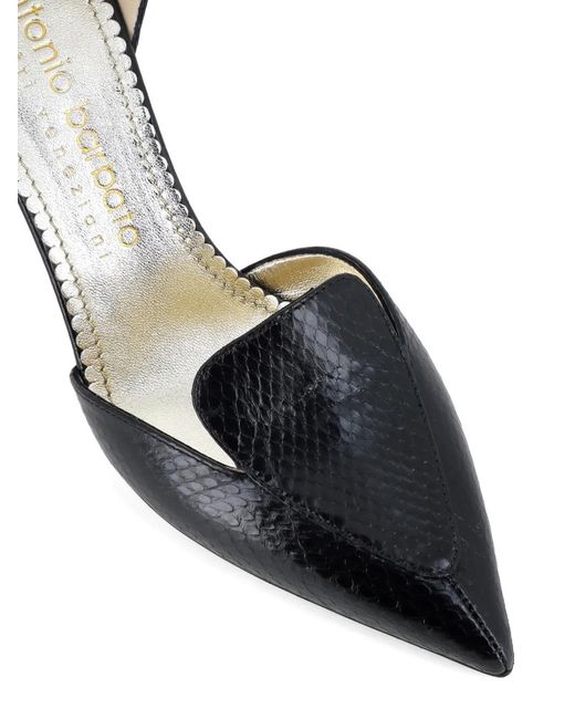 Antonio Barbato Maestri Veneziani Black Pointed-Toe Pumps