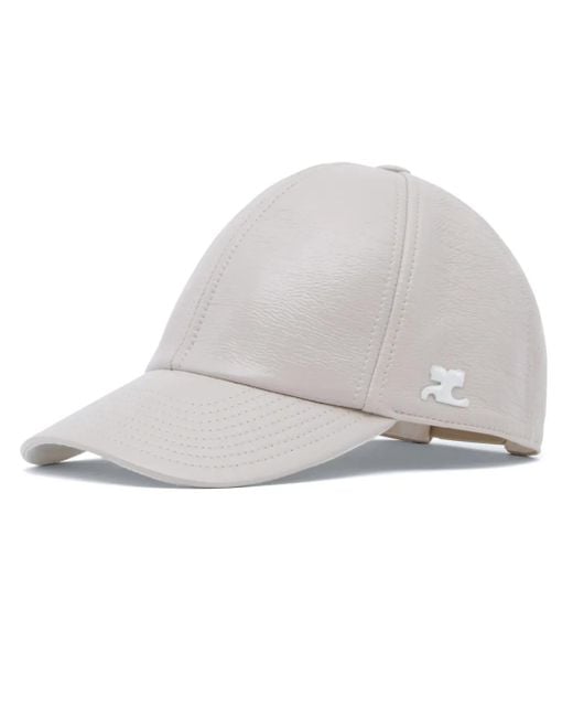 Courreges Gray Classique Baseballkappe