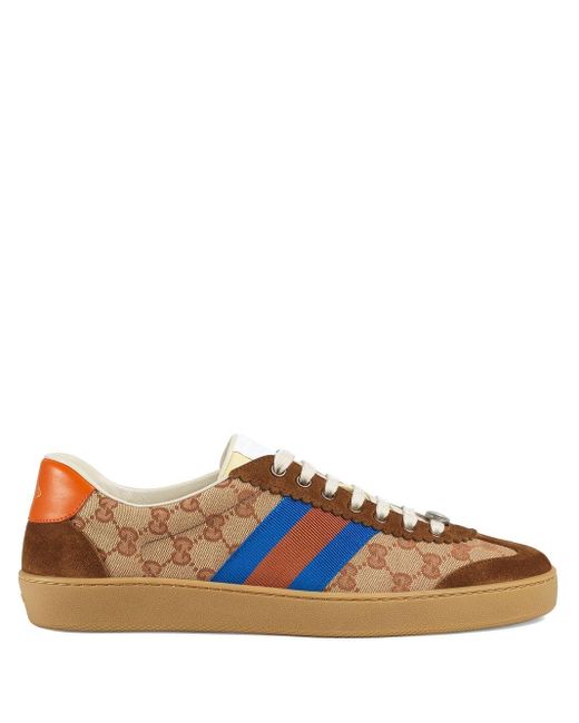 brown gucci trainers