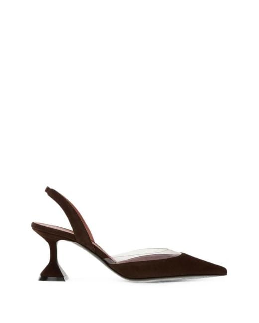 AMINA MUADDI White Lara Slingback Pumps