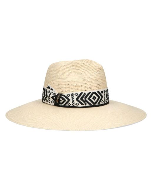 Borsalino Natural Sophie Panama Crochet-detail Hat