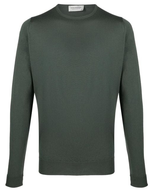 John Smedley Green Marcus Wool Jumper for men