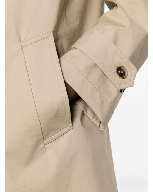 Lardini Natural Pointed-collar Trench Coat for men
