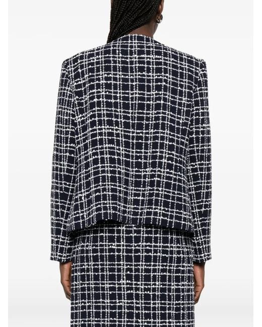 Thelaurent Black Fringed Tweed Jacket