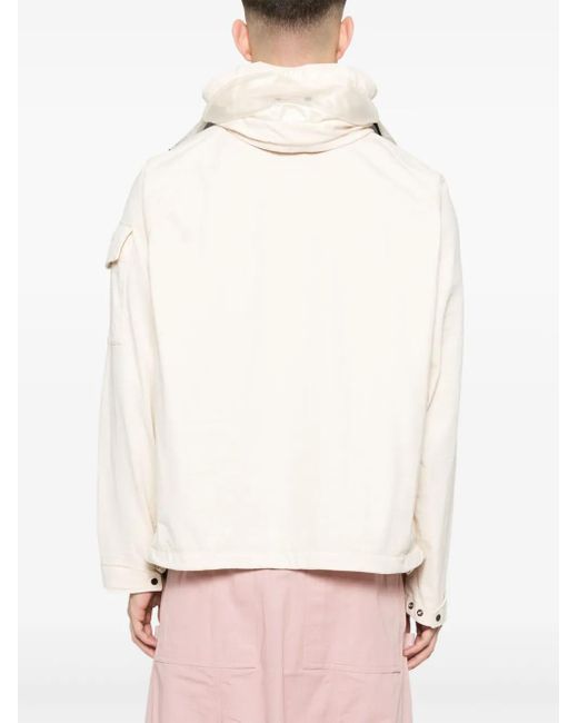 C P Company White Knj Jacket for men