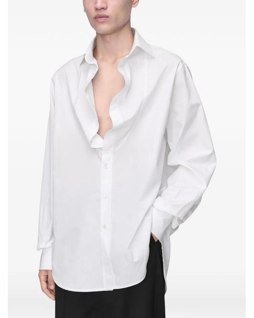 Maison Margiela White Long Sleeves Shirt for men