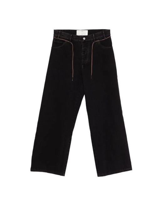 Song For The Mute White Drawstring Jeans for men