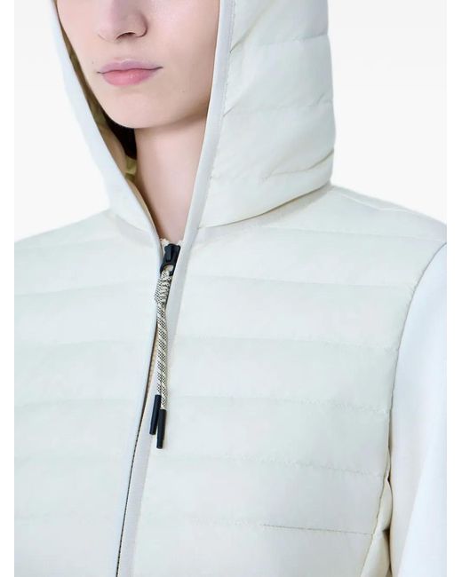 Moncler Blue Hooded Quilted Jacket