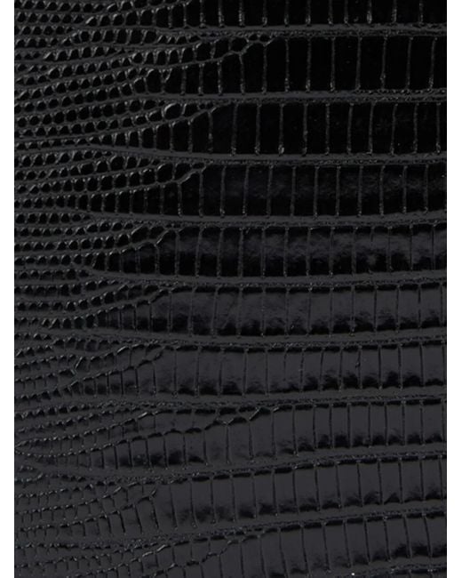 Roberto Cavalli Black Snake-Embellished Chain Tote Bag
