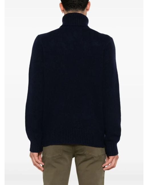 Polo Ralph Lauren Blue Roll-Neck Sweater for men