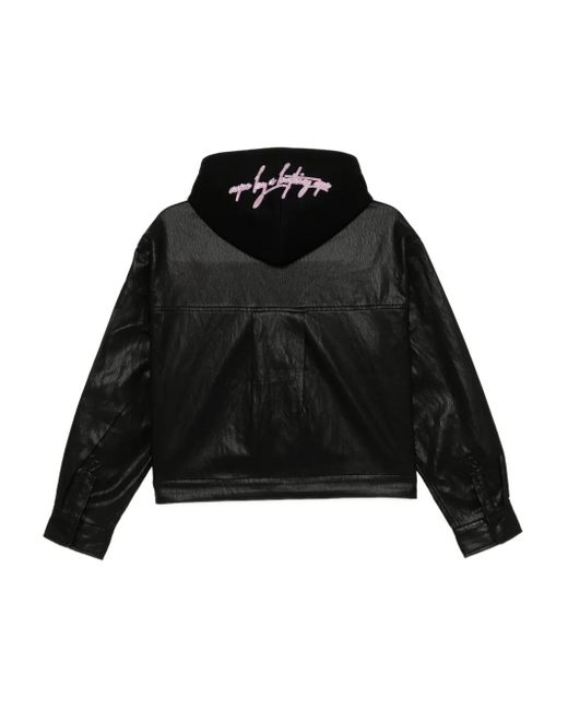 Aape By A Bathing Ape Black Logo-Patched Jacket