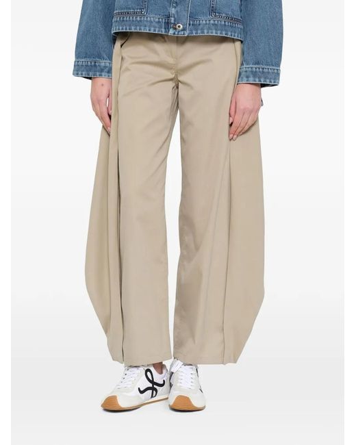 Loewe Straight Plooibroek in het White
