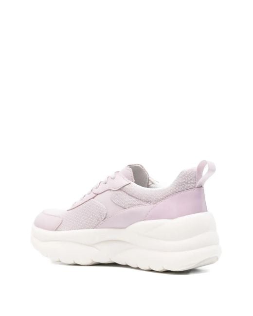 Geox White Xtors Mesh-Panel Sneakers