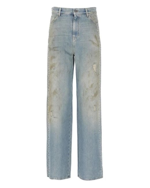 Golden Goose Deluxe Brand サイドスタッズ ジーンズ Blue