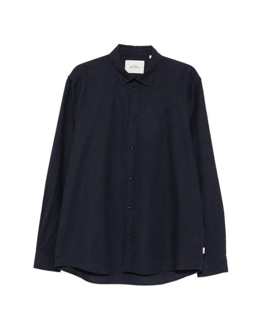 Les Deux Blue Button-Down Collar Shirt for men