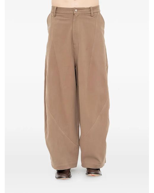 JOE CHIA Natural Cloudfold Trace Trousers for men