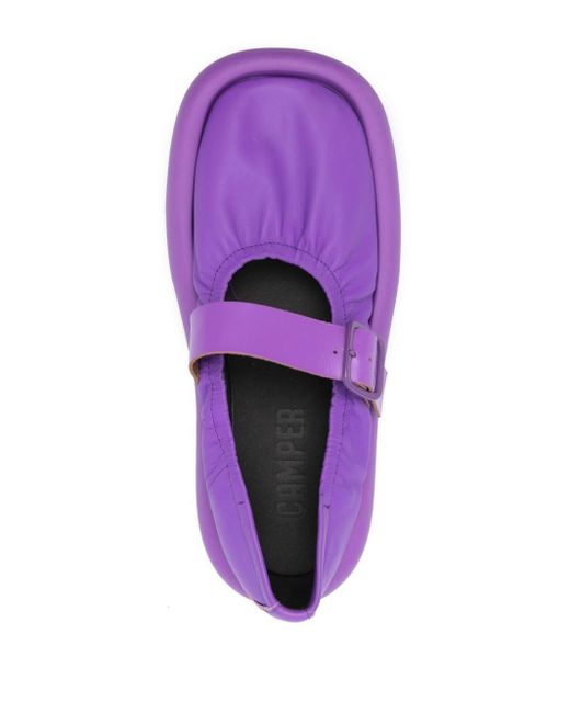 Camper Purple Aqua Leather Sandals for men