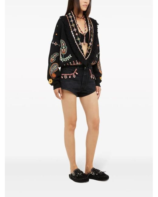 Alanui Black Shorts