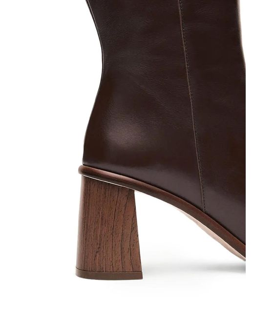 Alohas Brown Square-Toe Boots