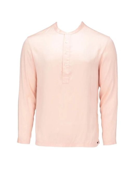 Tom Ford Pink Long-Sleeved Pajama Top for men