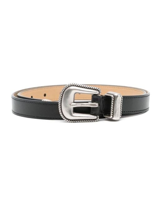 Smooth leather belt di Polo Ralph Lauren in Black