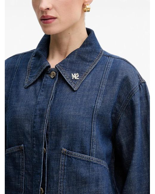 Mos Mosh Blue Button-Up Denim Jacket