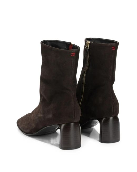 Halmanera Black Suede Ankle Boots