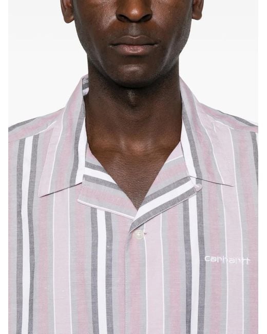 Carhartt Hemd mit gestreifter Tasche in White für Herren