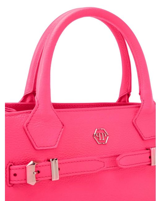 Philipp Plein Pink Logo-Detail Tote Bag