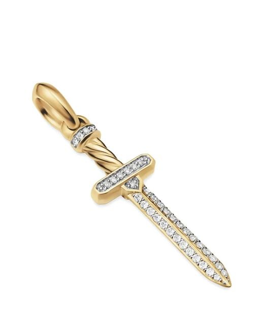 David Yurman Metallic Diamond Sword Amulet for men