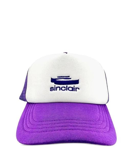 Sinclair Purple 3D Logo Trucker Baseball Cap for men