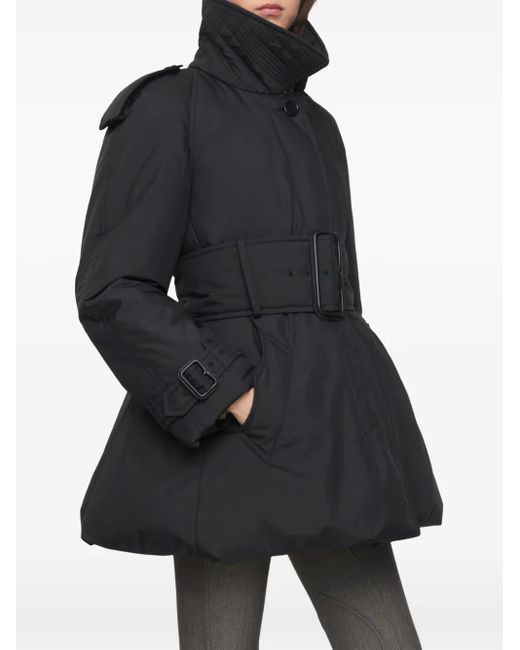 Burberry Black Berryhill Belted Coat