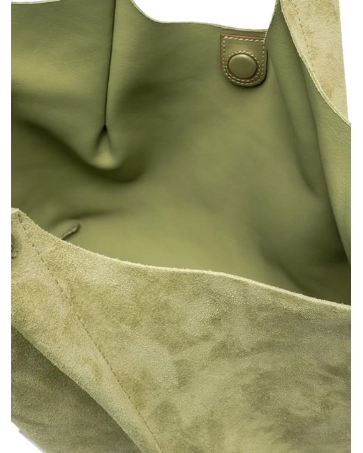 Gianni Chiarini Green Leather Shoulder Bag