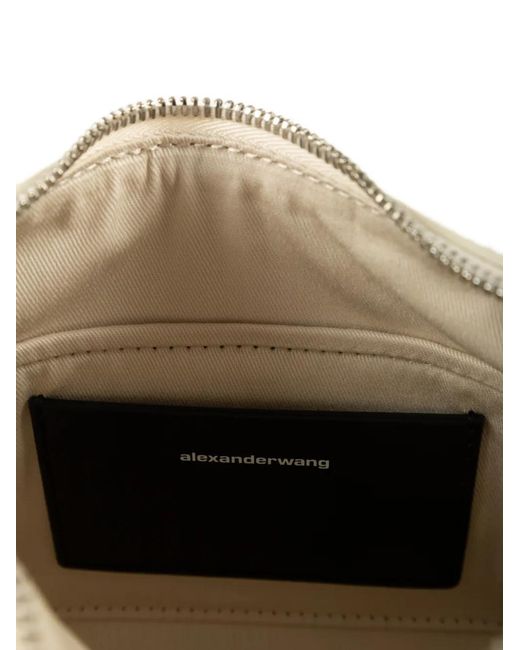 Alexander Wang Natural Petit Sac Porté Épaule À Logo Embossé