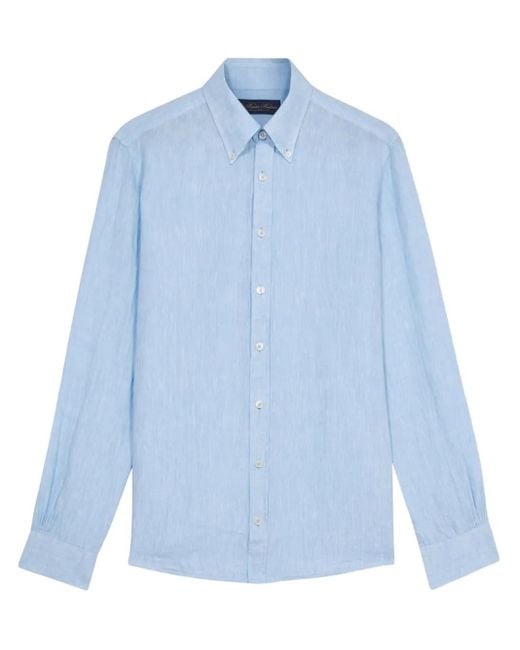 Chemise En Lin Brooks Brothers pour homme en coloris Blue