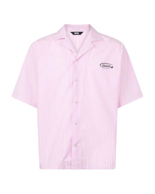 Gcds Overhemd Met Wirdo Flames-Print in het Pink voor heren