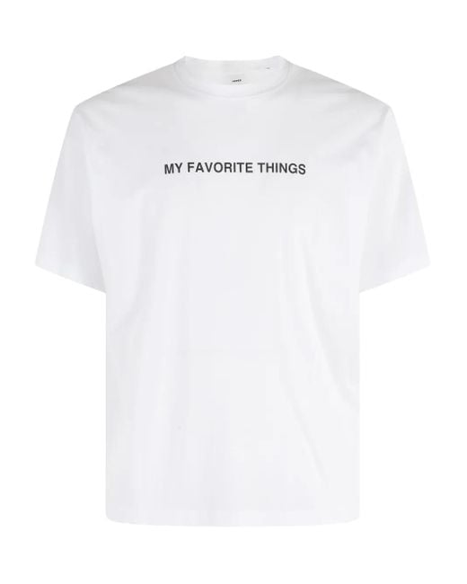 Aspesi White Graphic-Print T-Shirt for men