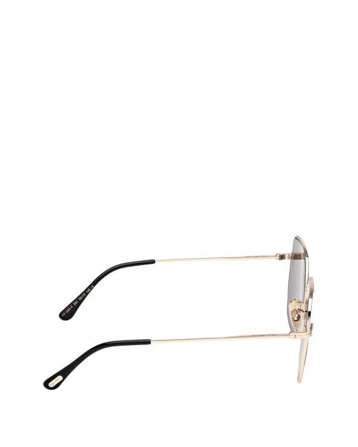 Tom Ford Gray Square Sunglasses
