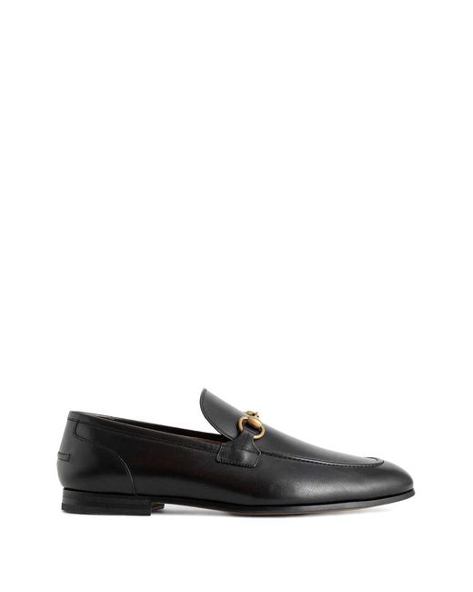Gucci White Jordaan Leather Loafers for men